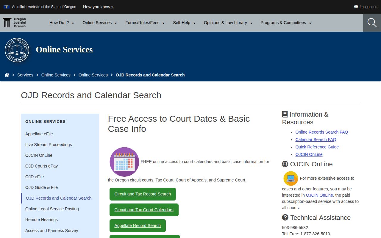 Oregon court record choices for Harney County release orders